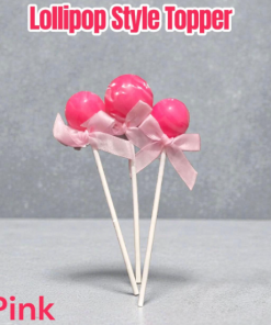 Lollipop Topper Pink