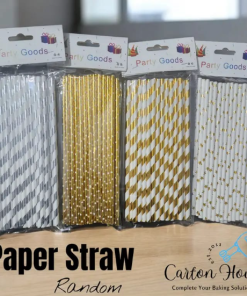 Paper straw 25 pcs packing