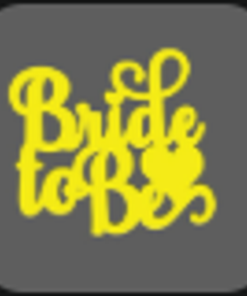 Bride To Be Golden Paper Tags (12 pcs)
