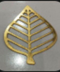 Skeleton Leaf Golden Paper Tags (12 pcs)