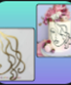 Face Look Golden Paper Tag