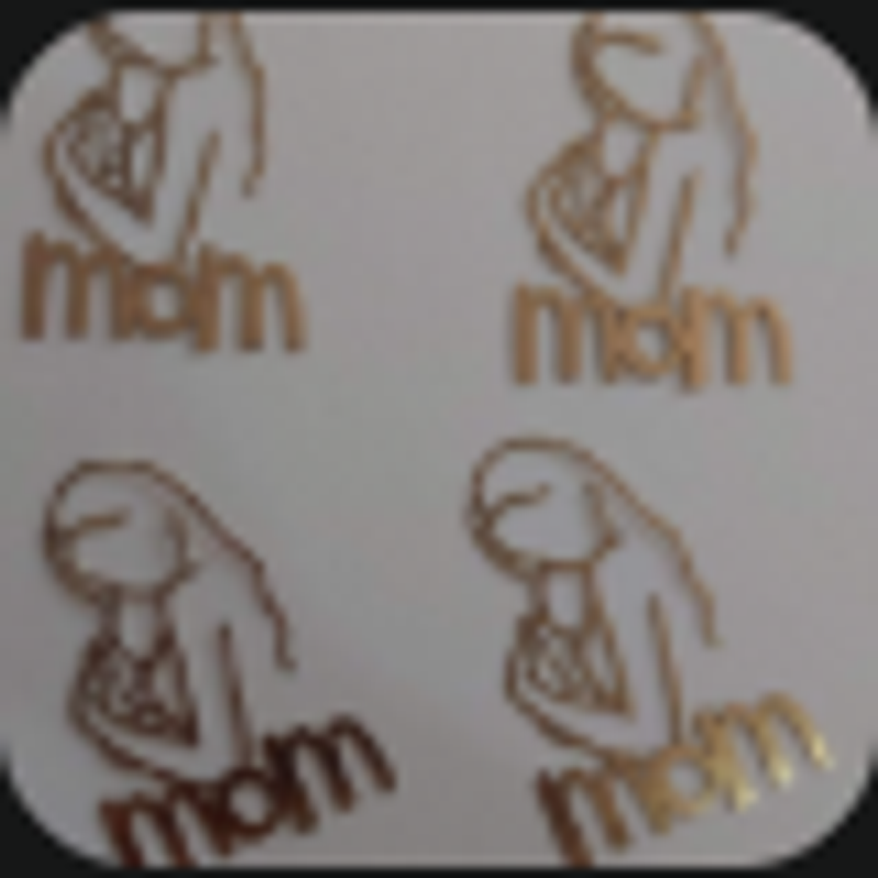 Mom Hand Acrylic Tags 3 Inch (6 pcs)
