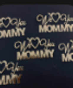 Mommy Acrylic Tags 3 Inch (6 pcs)