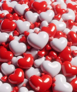 Red & White Heart